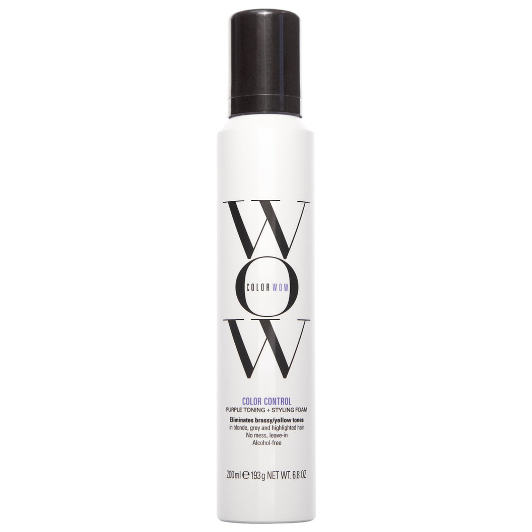 Color Wow Color Control Purple Toning + Styling Foam for Light Hair